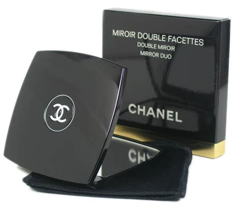 chanel unbreakable stainless steel makeup mirror|chanel miroir mirror duo.